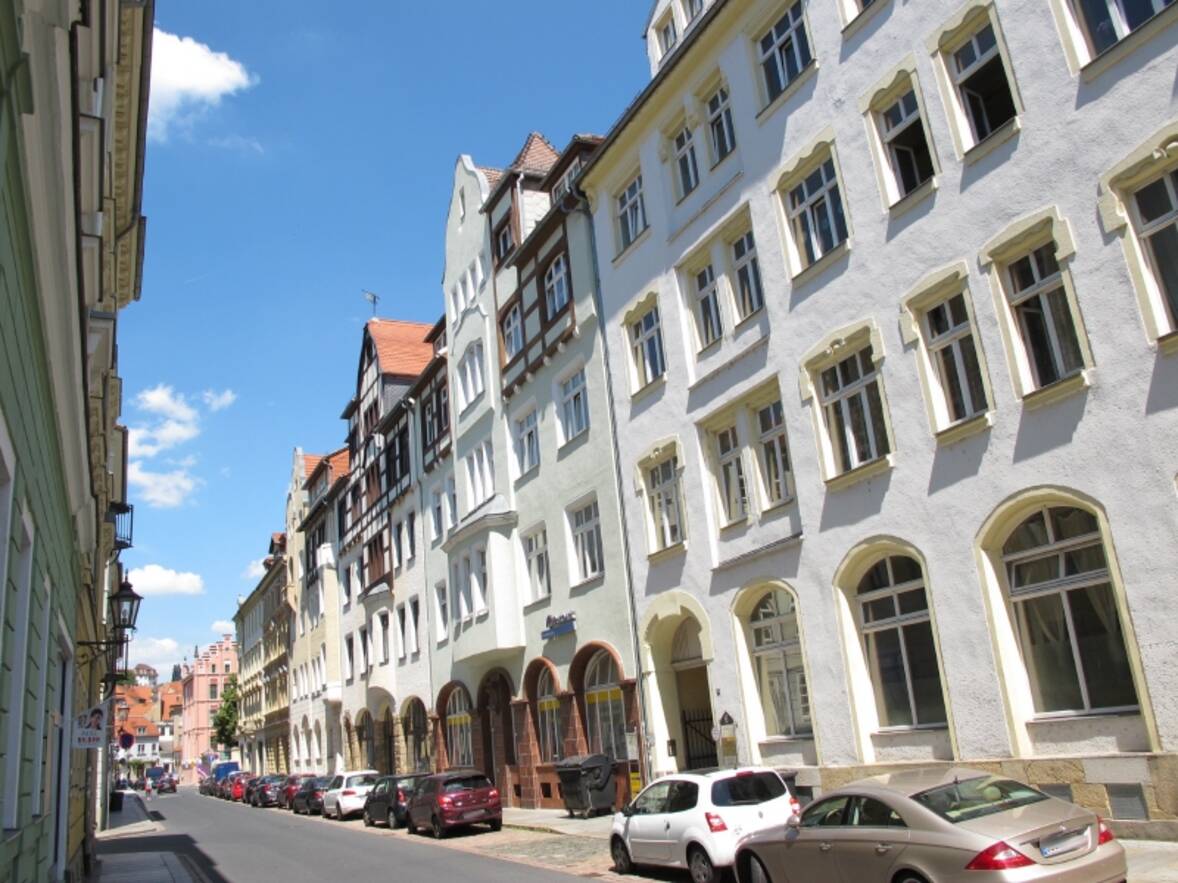 Blick in die Stra&szlig;e