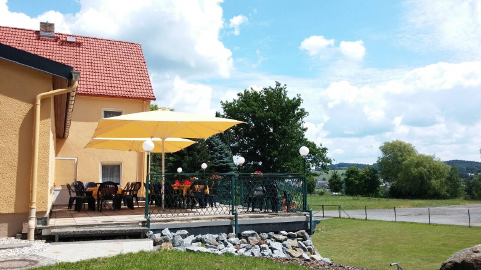 Terrasse von West