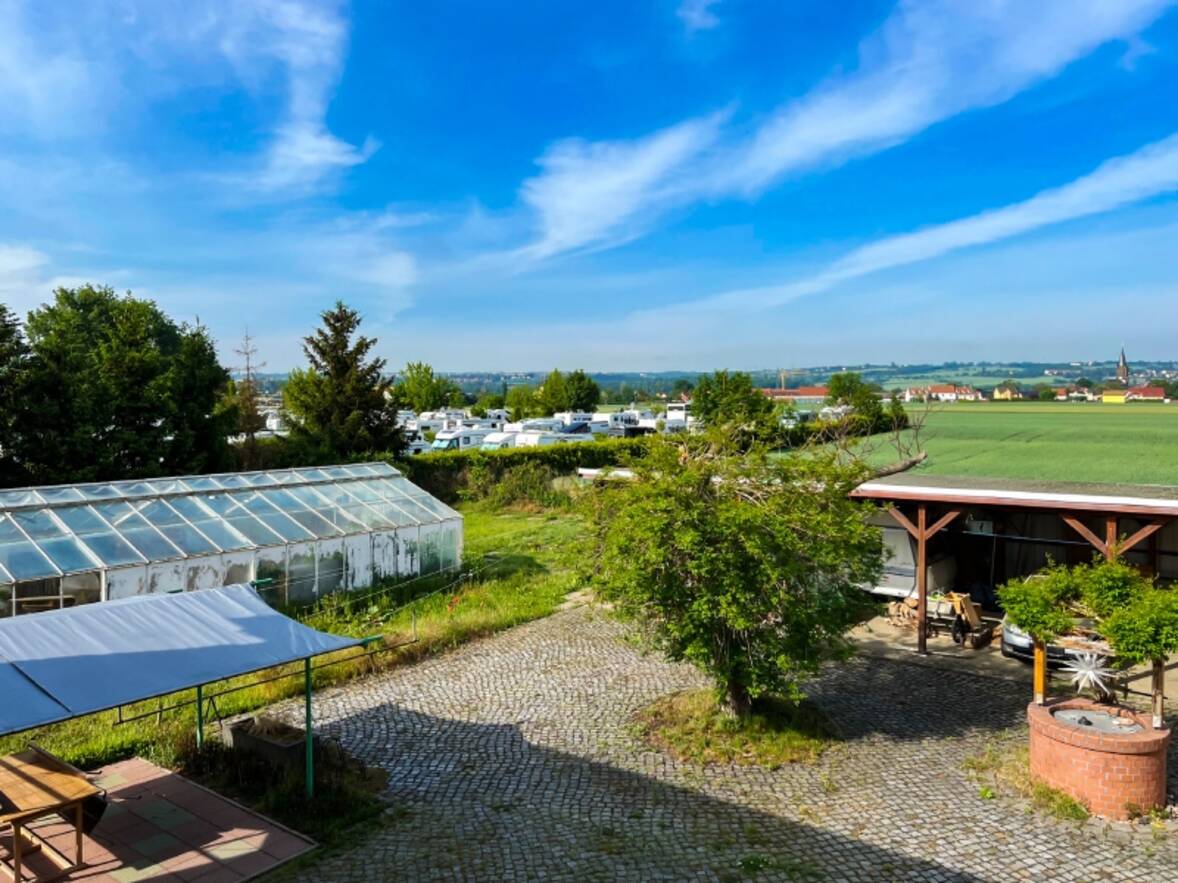 Blick aus dem Haus - nach Südwesten