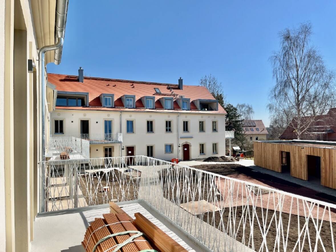 Blick vom Balkon