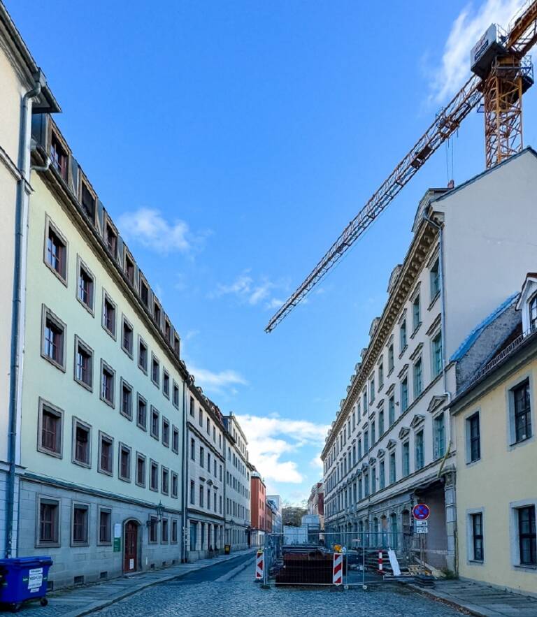 Blick in die Stra&szlig;e