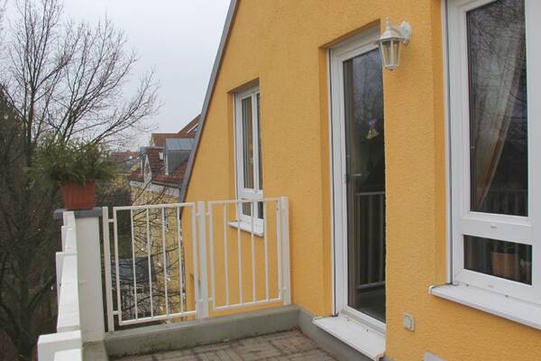 Blick &uuml;ber Wei&szlig;ig - gro&szlig;er Balkon!