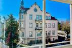 Blick zur Berggartenstra&szlig;e
