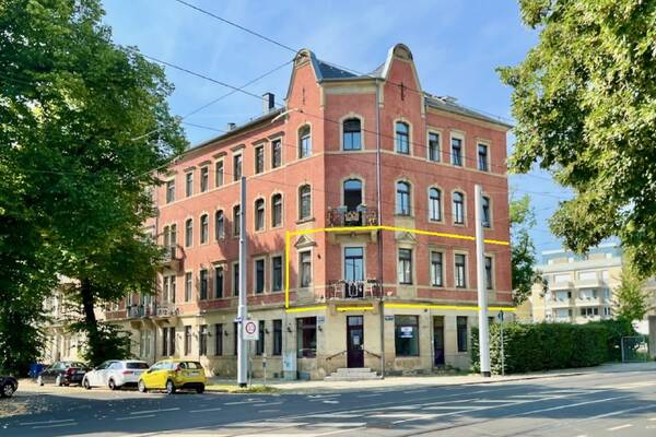 Sch&ouml;ne helle R&auml;ume - Stra&szlig;enbahnlinie 2 h&auml;lt vor der Haust&uuml;r!