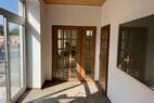 vom linken Hauseingang zum Saal West