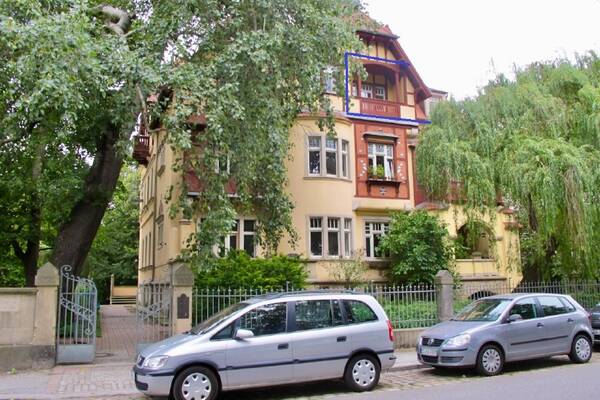 S&uuml;d-Balkon mit Blick auf den Waldpark