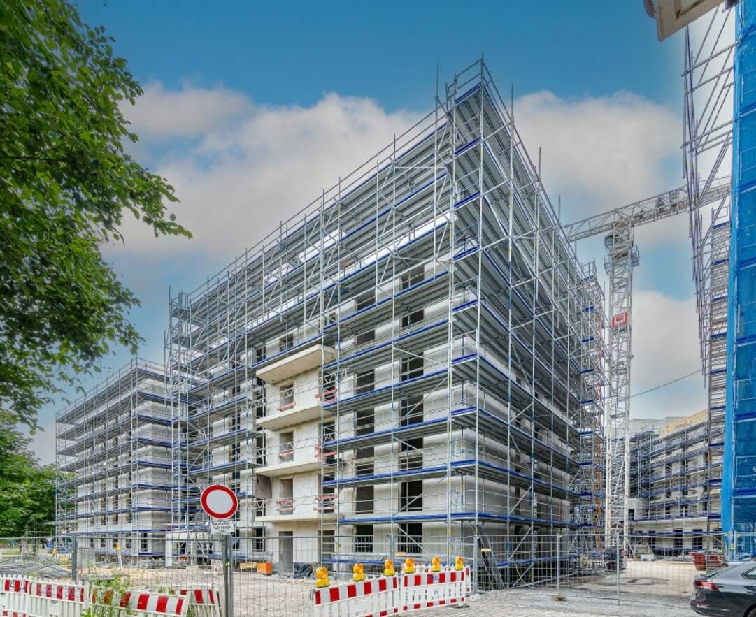 Objektansicht in Bauphase